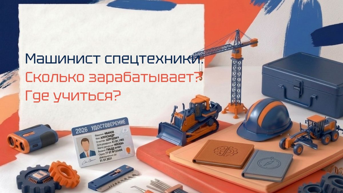 Машинист спецтехники: права, обучение и зарплаты в 2026