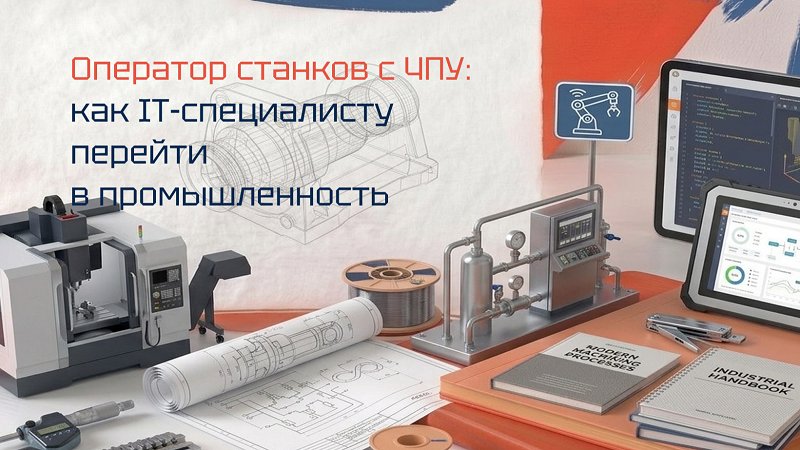 Оператор станков с ЧПУ: как IT-специалисту перейти в промышленность